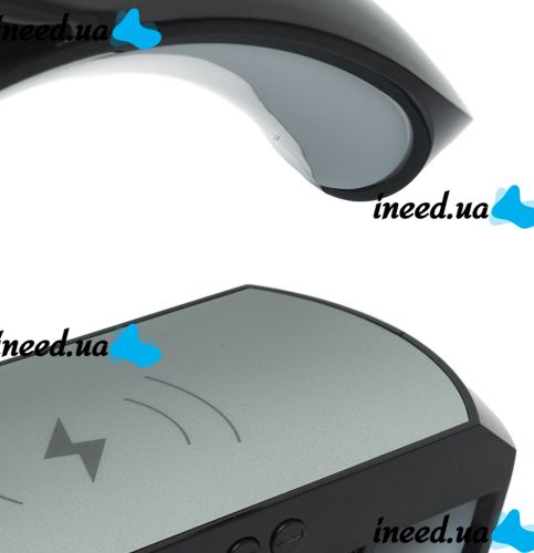 Настільна смарт лампа нічник 4 в 1 RGB BT-3401 акумуляторний з бездротовою зарядкою 15W і Bluetooth колонкою, світлова звукова колонка Чорна