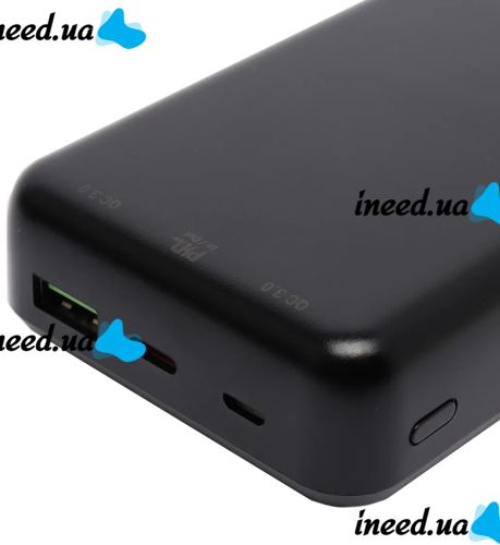 Зовнішній акумулятор з швидкою зарядкою Power Bank Hoco J87A 20000mAh PD20W + QC3.0(22.5 W), Портативна батарея повербанк Хоко з виходом Type-C Чорний