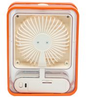 Desktop Rechargeable Mini Fan Humidifier Jisulife Holder Fan HF-200 with Backlight Wireless Mini Fan 4 Speeds USB
