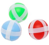 Детский набор мишень для игры в дартс Sticky Ball Слоник с 3 шариками на липучках, игрушка мягкий дартс в виде животного на стену для детей Синий