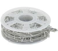 Новогодняя гирлянда роса 50 метров 500 LED диодов с пультом Теплая белая IP44, светодиодная нить Xmas 8 режимов от сети 220V Теплый белый