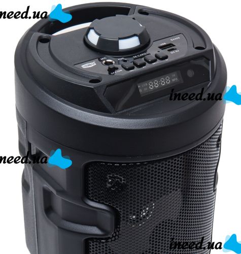 SoonBox S4405 10W Wireless Bluetooth Speaker with Microphone and RGB LED Backlight, Rechargeable Bluetooth Speaker USB AUX for Android IOS Black