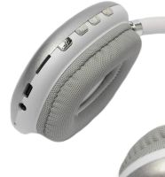 Накладные беспроводные наушники Bluetooth Macaron P9 Max с Aux, Полноразмерные блютуз стереонаушники со слотом карты памяти MicroSD, TF Card Белые