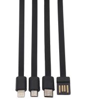 Portable Charger Power Bank Z-05 50000 mah with a set of 4 cables, External battery charging with Flashlight Type-C microUSB Lightning