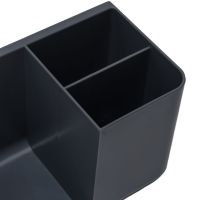 Настенный держатель полка Storage Shelf QJ-996 для фена и штекера с отсеком для хранения ванных принадлежностей, Органайзер в ванную на липучке
