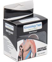 Sports Kinesio tape Kinesiology Sportstape & Therapy 5cm 5m Waterproof Patch, Kinesiological Elastic Band for Muscle Support Black
