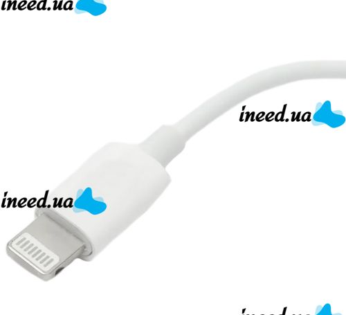 Універсальний кабель аудіо перехідник для навушників Lightning на 3.5 mm Aux Headphone Adapter J-002, Адаптер USB-C для телефону IPhone Білий