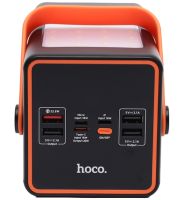 Portable Power Bank HOCO J107 90000 mAh 22.5W Flashlight External Battery Charger HOCO 4USB 1TYPE-C POVBANK 4USB 1TYPE-C for charging Black