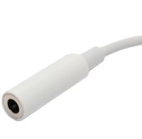 Універсальний кабель аудіо перехідник для навушників Lightning на 3.5 mm Aux Headphone Adapter J-002, Адаптер USB-C для телефону IPhone Білий