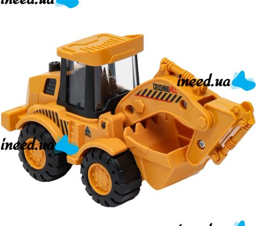 Дитяча іграшка екскаватор з рухомим ковшем Engineering Veicle Truck Sy686b - 613 іграшковий бульдозер машинка 17х7.5х8. 5 см для дітей Жовтий