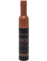 Ministar Brow Tattoo Black Black Waterproof Tint Paint with Tattoo Effect for eyebrow highlighting, Marker Gel #102 10 ml for eyebrow tattooing