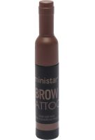 Ministar Brow Tattoo Black Black Waterproof Tint Paint with Tattoo Effect for eyebrow highlighting, Marker Gel #102 10 ml for eyebrow tattooing