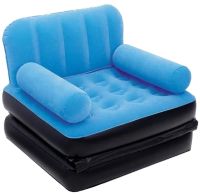 Inflatable single transformer chair Bestway 67277 up to 160kg with reclining back and armrest, single sofa bed 191x97x64 cm for relaxation