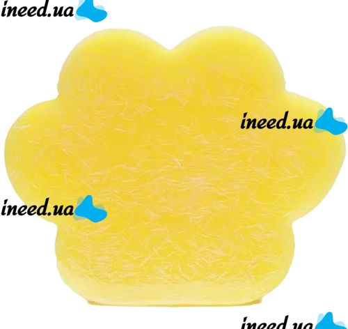Силіконова іграшка антистрес сквіш котяча лапка Squishy Toys з ворсинками для рук, Дитяча м'ялка лапа кота Моті Каваї з кульками 2410-4 для дітей