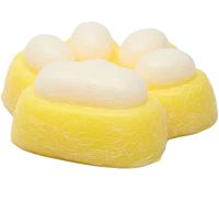 Силіконова іграшка антистрес сквіш котяча лапка Squishy Toys з ворсинками для рук, Дитяча м'ялка лапа кота Моті Каваї з кульками 2410-4 для дітей