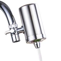 Проточний фільтр насадка на кран з нержавіючої сталі Water Purifier ZSF-080 для очищення води, водяний фільтр для води під кран 687-1 Сріблястий