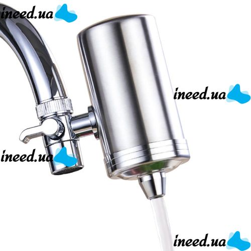 Проточний фільтр насадка на кран з нержавіючої сталі Water Purifier ZSF-080 для очищення води, водяний фільтр для води під кран 687-1 Сріблястий