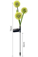 Садовый декоративный фонарь Одуванчики LED Flower Solar Led Light 70 см водонепроницаемый уличный RGB светильник на солнечной батарее для сада