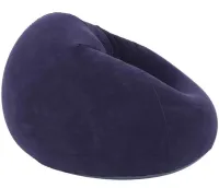 Надувное кресло диван Intex Beanless Bag 68579 до 150 кг для отдыха, Велюровый одноместный пуфик груша Air Sofa XL-1133 KR-1 для дома и улицы