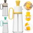 Kitchen Oil Dispenser with Brush Oil Dispenser 2 in 1 Glass Bottle for Liquids Multifunctional Dispenser for Liquid Products 550 ml