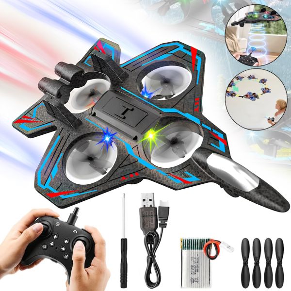 Aircraft K-8 Radio-Controlled Plane with Battery, Remote Control, and LED Lights—a radio-controlled toy fighter jet for ages 14 and up