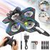 Aircraft K-8 Radio-Controlled Plane with Battery, Remote Control, and LED Lights—a radio-controlled toy fighter jet for ages 14 and up