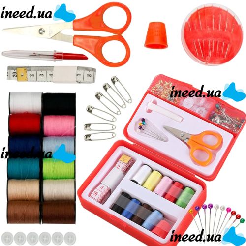 Travel Sewing Kit One Second Needle Miracle Sewing Needles Insta Sewing Kit Tasy To Thread, Scissors, Needles with Side Hole Van Second Needle