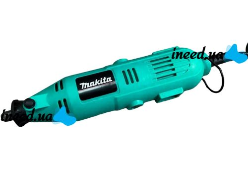 Набір інструментів міні шліфувальна машинка Makita GD0603 комплект з двома граверами 12V бормашина з гнучким валом і штативом 236 насадок у кейсі