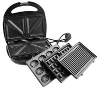 Sandwich maker sandwich maker multi-baker 4 in 1 Steinberg ST-779 1200W 4in1 Grant GT-779 1200W grey grill, waffle iron, walnut GrandHoff sandwich maker
