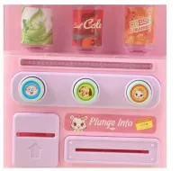 Children's Toy Vending Machine with Drinks Vending Machine Drink Voice 8288, Toy Store Play Set with Lighting Effects