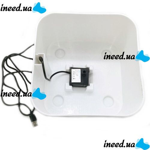 Автоматична поїлка-фонтан для собак і котів Pet Water FOUNTAIN, Безшумна автоматична поїлка для домашніх тварин, Питний фонтан для котів, сірий