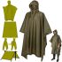 Tactical Raincoat Poncho Tramp TR-3154 Awning 3 in 1 Green Universal Military Waterproof Raincoat, Rain Cape with Hood 154x145 cm
