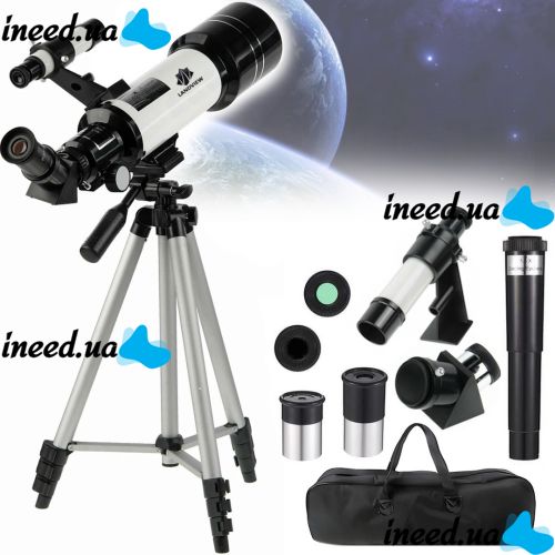 Astronomical Telescope Landview 40070 7922 140x monocular on tripod with two eyepieces, monocular telescope with tripod and observation bag