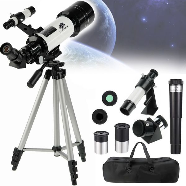 Астрономический телескоп Landview 40070 7922 140х монокуляр на треноге с двумя окулярами, телескоп-монокуляр со штативом и сумкой для наблюдений