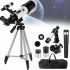 Astronomical Telescope Landview 40070 7922 140x monocular on tripod with two eyepieces, monocular telescope with tripod and observation bag