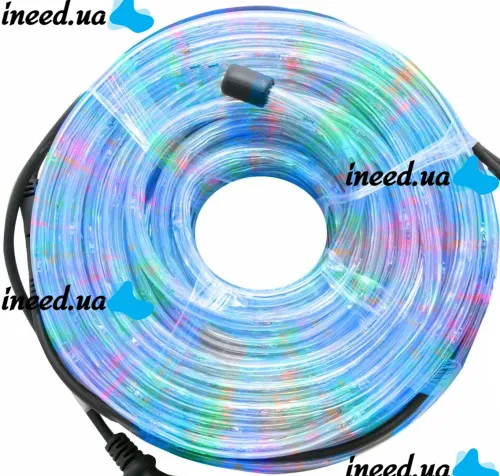 LED flexible garland Rope Lights G-38 10 m outdoor and indoor color LED garland with RGB controller from the network Multicolor 3528
