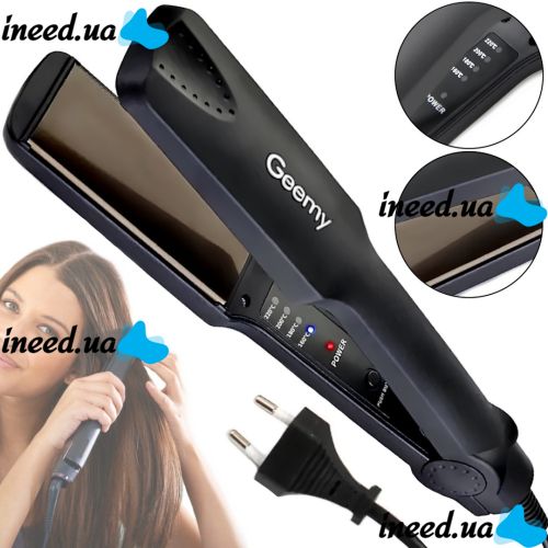 Утюжок выпрямитель Gemei GM-2995 45W керамическая плойка для выравнивания и укладки волос, прибор щипцы с быстрым нагревом и индикатором Gemmy