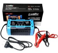 Автомобільний імпульсний пускозарядний АКБ Jinnuoyi Pulse Repair Charger 12V 10A пристрій з LED дисплеєм для зарядки акумуляторів авто 10Ah-200Ah