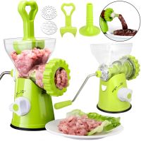 Ручна м'ясорубка Multfunction Mincer RF706 4 в 1 кухонний подрібнювач з насадками для фаршу, ковбаси і сосисок, Механічна м'ясорубка PS-323