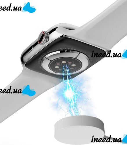 Smart Wrist Smart Watch F21 White Voice Call, Bluetooth Fitness and Health Functions with Wireless Charging IOS Android White