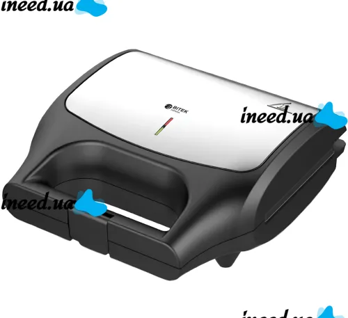 Electric sandwich maker Bitek BT-551 1800W with 8 removable molds sandwich maker, grill, waffle maker, nut maker with non-stick coating from mains 220V