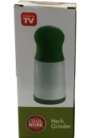 Ручний подрібнювач для свіжої зелені Herb Grinder ручна механічна млин для спецій і сушених трав з регульованим рівнем помелу Зелена