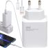 Сетевое зарядное устройство Xiaomi 33W Power Adapter Suit адаптер USB Type-C блок питания с быстрой зарядкой Mi Turbo для телефона 33В Белый