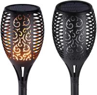 Садовий ліхтар з ефектом полум'я Solar Flame Led Light XF-6017 52 см водонепроникний вуличний LED світильник факел на сонячній батареї XF6017