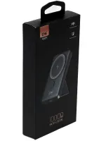 Беспроводное зарядное устройство King Power Bank WPG-101 10000 mAh с быстрой зарядкой, портативный внешний аккумулятор USB повербанк для телефона