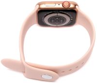 Smart Wrist Smart Watch F21 Pink Voice Call, Bluetooth Fitness and Health Functions with Wireless Charging IOS Android Pink