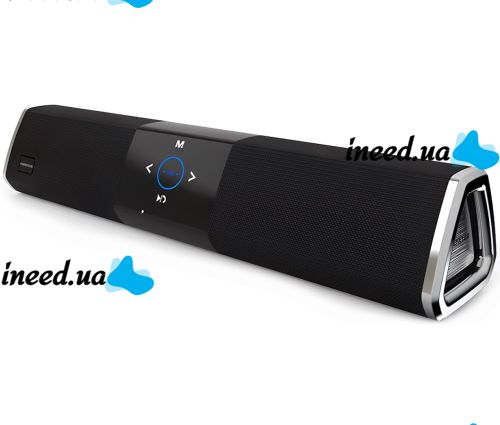 Portable Bluetooth Speaker Hopestar A3 Wireless Rechargeable Bluetooth Speaker with Touch Control and Backlight NFC MP3 AUX USB Black
