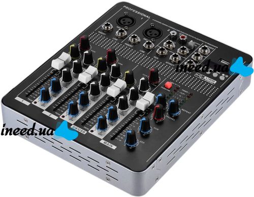 Professional Mixing Console Yamaha Mixer BT4000 2ch BT 4-Channel Active Audio Mixer with Built-in Amplifier and Bluetooth MX-4000BT Black