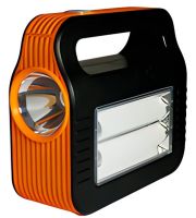 Автономная солнечная зарядная станция LED фонарь COBA CB-999A с 2 лампочками Power Bank, Прожектор и 2 лампочки с функцией повербанка Оранжевый