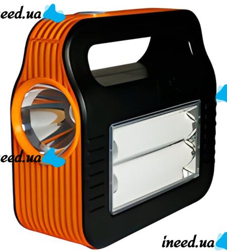 Автономная солнечная зарядная станция LED фонарь COBA CB-999A с 2 лампочками Power Bank, Прожектор и 2 лампочки с функцией повербанка Оранжевый